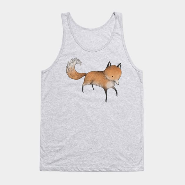 Little Fox Tank Top by Sophie Corrigan